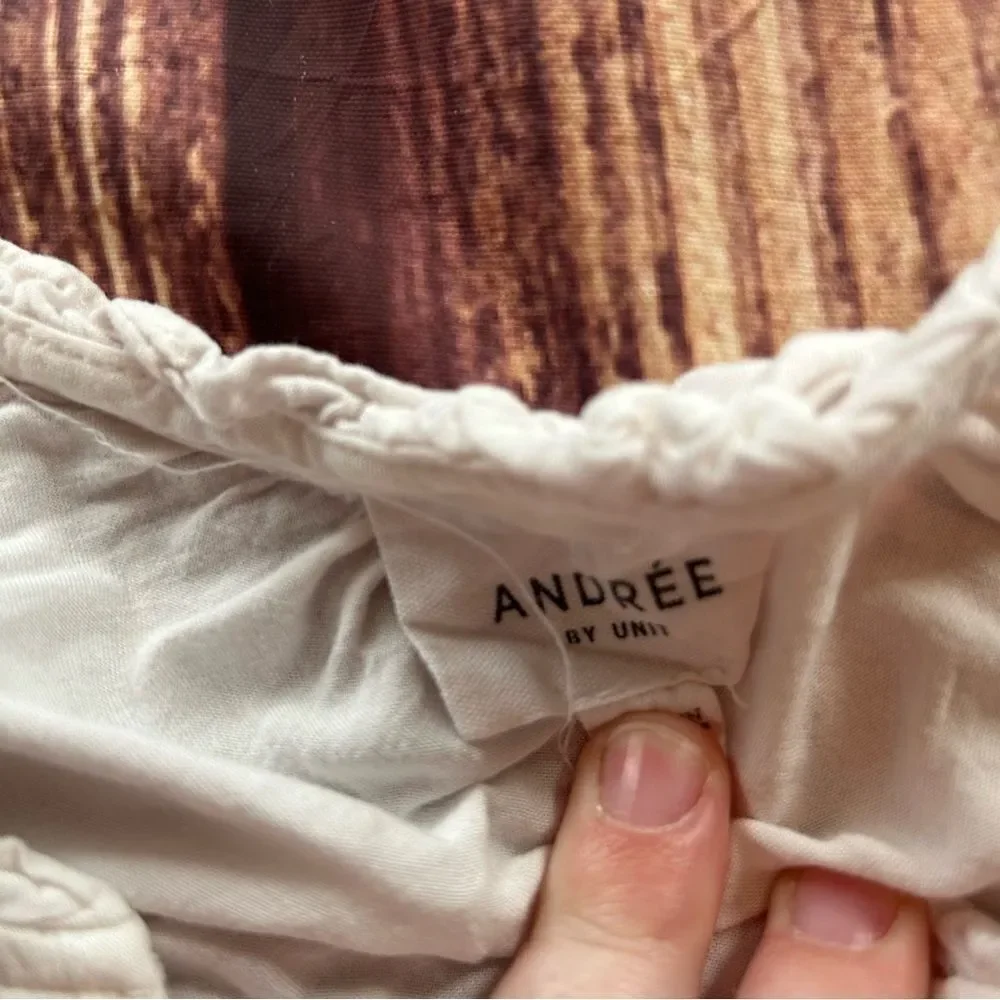Women’s Andree by Unit Top Whit Peasant Top Size XL